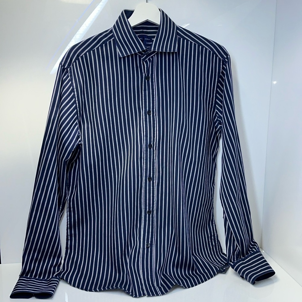 BUGATCHI MEN’S LONG SLEEVE SHIRT SIZE M
